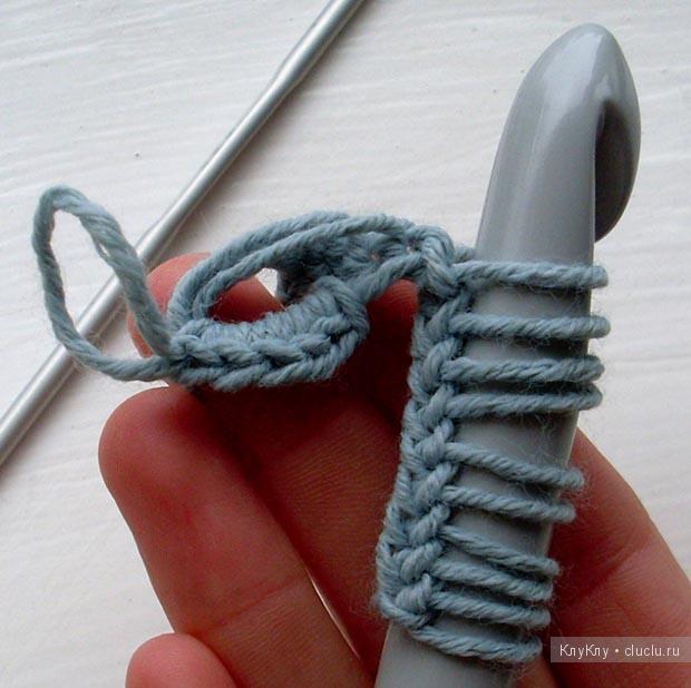 Вязание браслета крючком. Схема