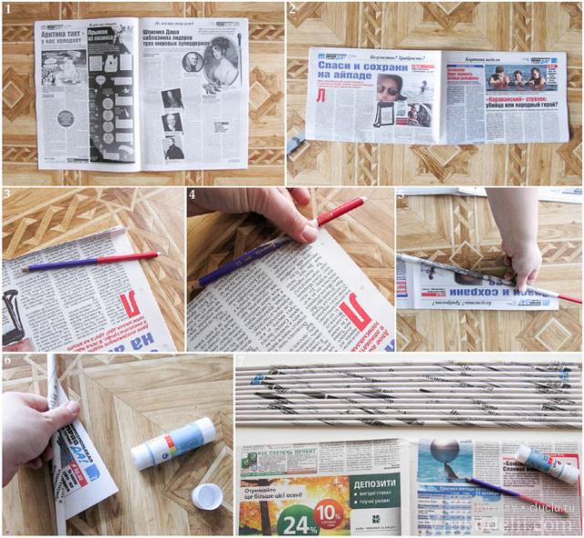 Поделки из газетных трубочек: пошаговая инструкция процесса плетения. 105 фото поделок из газеты!
