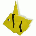 Оригами для детей. Рыбка