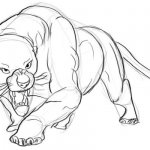 Пошаговое рисование пантеры